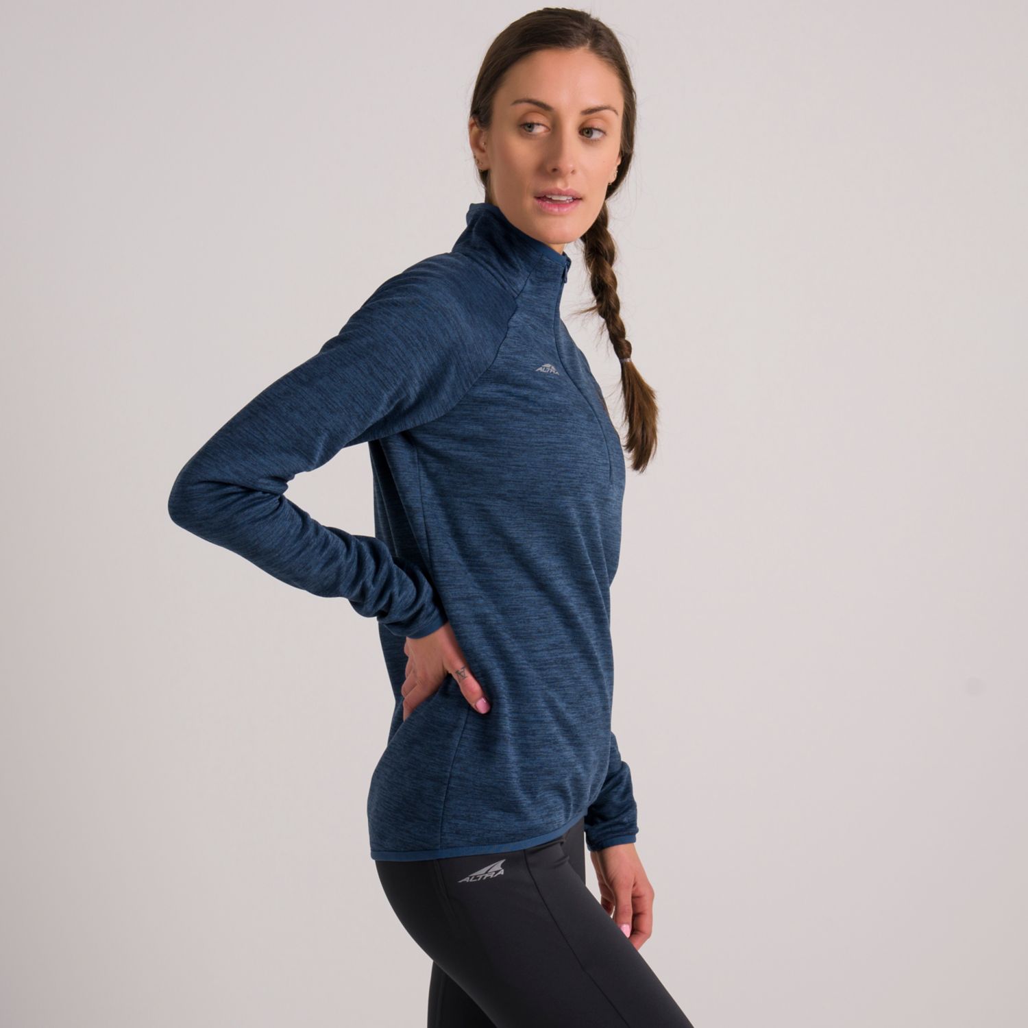 Altra Core 1/2 Zip Sweatshirt Dame Blå | Norge-67139529