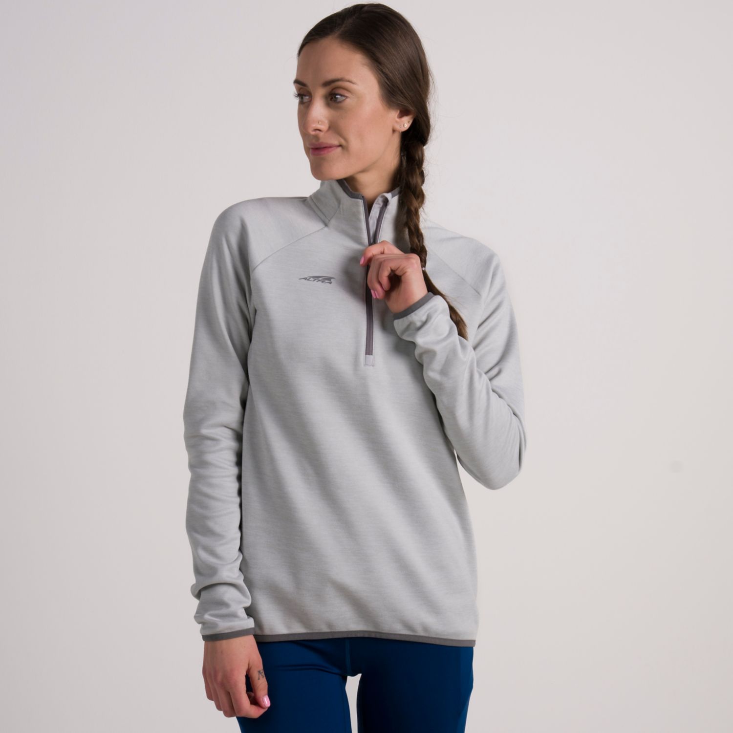 Altra Core 1/2 Zip Sweatshirt Dame Grå | Norge-04512879