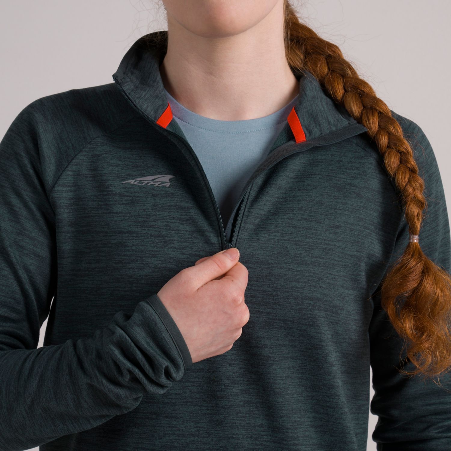 Altra Core 1/2 Zip Sweatshirt Dame Mørke Grønn | Norge-80169549