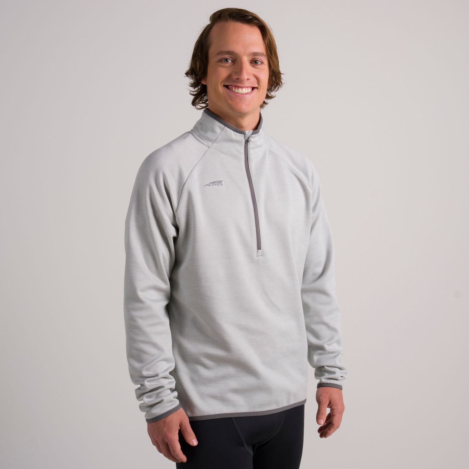 Altra Core 1/2 Zip Sweatshirt Herre Grå | Norge-04825619