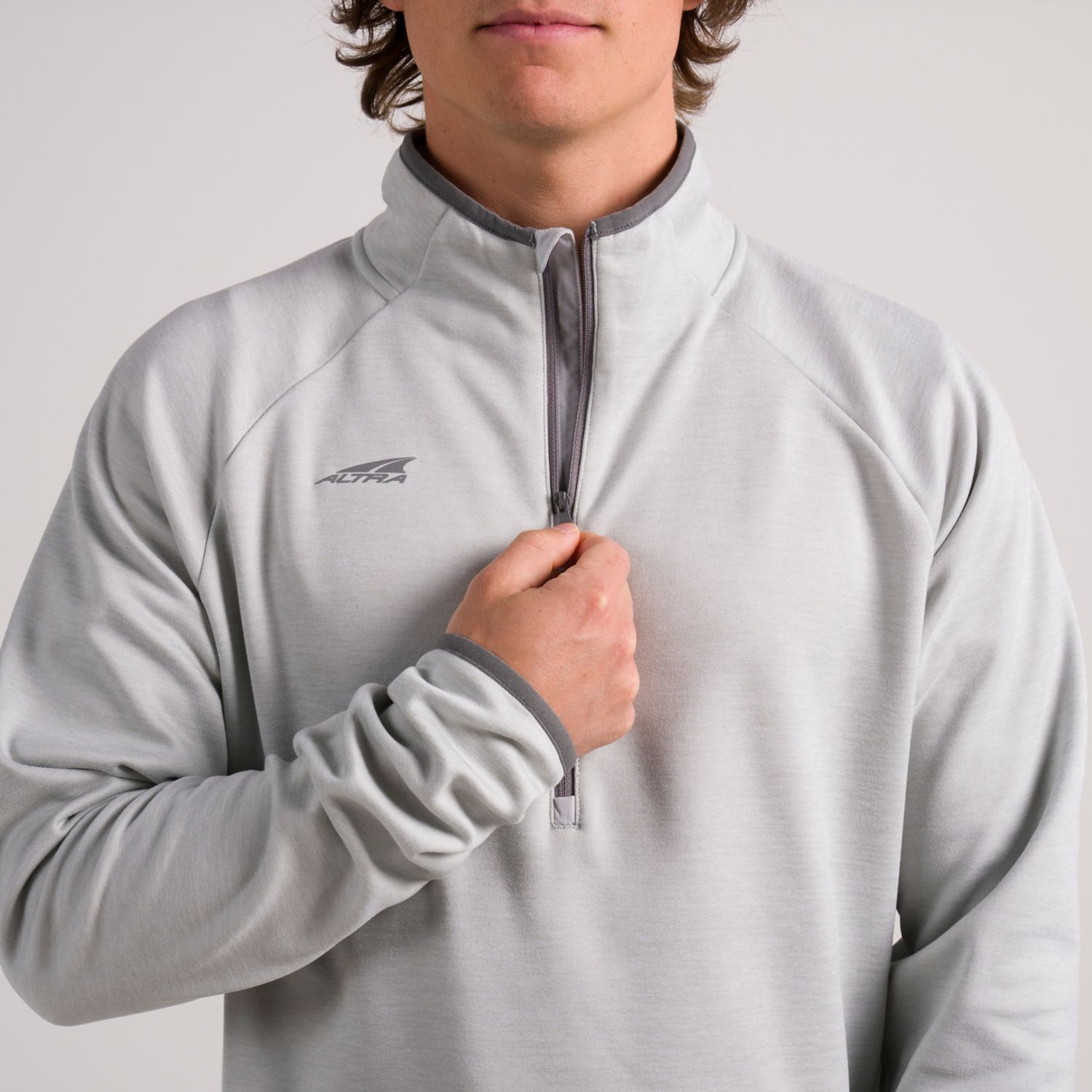 Altra Core 1/2 Zip Sweatshirt Herre Grå | Norge-04825619