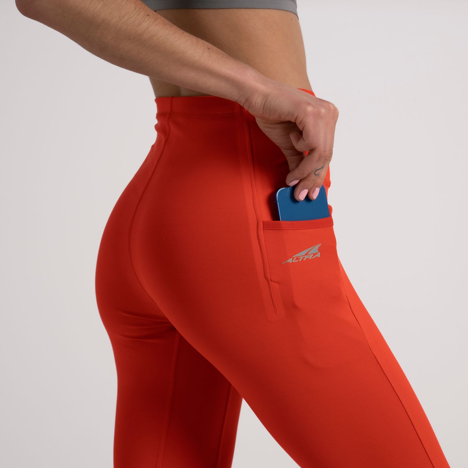 Altra Core Crop Løpetights Dame Rød | Norge-40136259